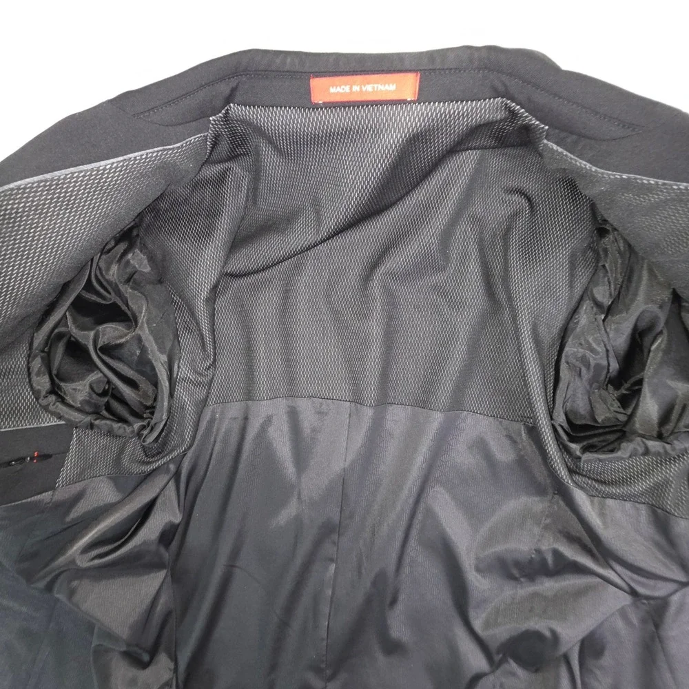 Awearness Kenneth Cole Awear-Tech‎ Black Extreme Slim Fit Wool Blazer 40 Regular